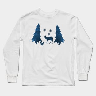 Winter Silhouette Long Sleeve T-Shirt